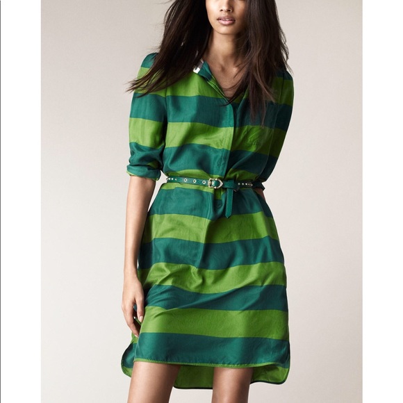burberry striped dress